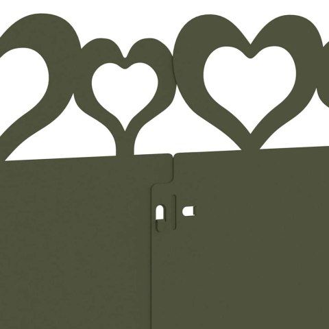 VidaXL Obrzeża trawnikowe 10 pcs Zielony oliwkowy 103 x 0,05 x 22 cm