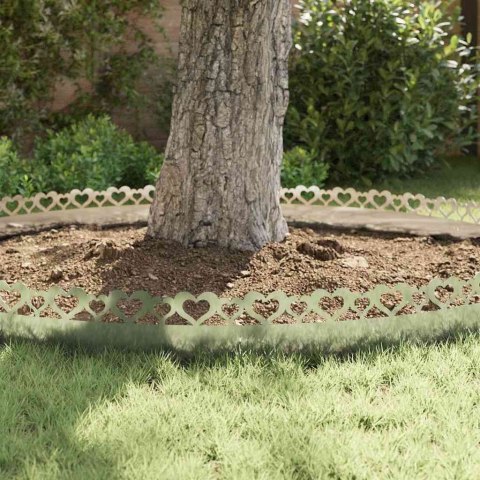 VidaXL Obrzeża trawnikowe 20 pcs Srebrny 103 x 0,05 x 22 cm