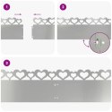 VidaXL Obrzeża trawnikowe 20 pcs Srebrny 103 x 0,05 x 22 cm