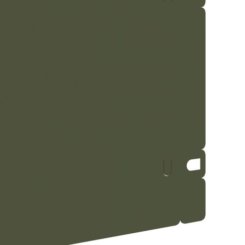 VidaXL Obrzeża trawnikowe 20 pcs Zielony oliwkowy 103 x 0,05 x 22 cm