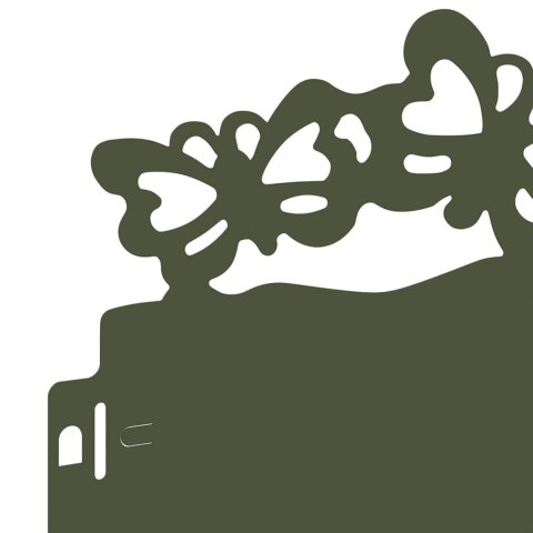 VidaXL Obrzeża trawnikowe 20 pcs Zielony oliwkowy 103 x 0,05 x 22 cm