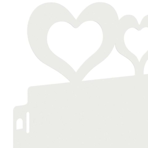 OBRZEŻA TRAWNIKOWE 30 SZT BIAŁY 103X0,05X22CM STAL