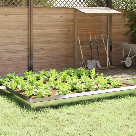 BARIERA PRZECIW ŚLIMAKOM OGRODZENIE DO OGRODU 16 SZT 50X25CM STAL