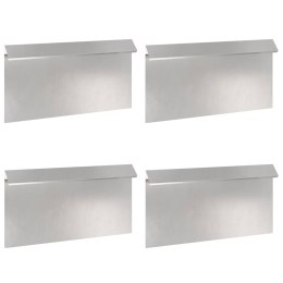 BARIERA PRZECIW ŚLIMAKOM OGRODZENIE DO OGRODU 4 SZT 50X25 CM STAL