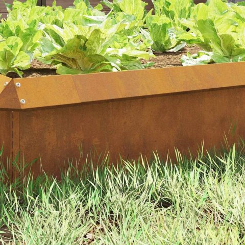 OGRODZENIE ŚLIMAKOWE RDZAWY 50X3,5X25CM