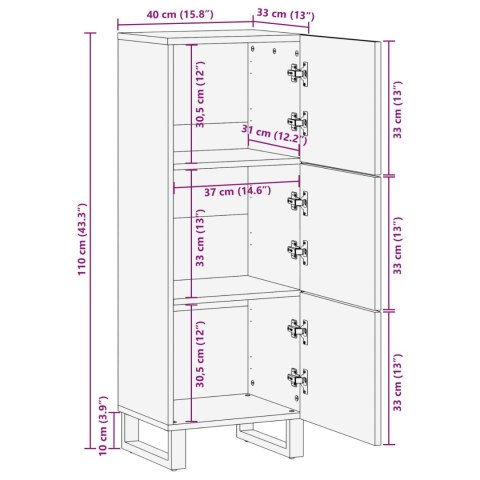 WYSOKA SZAFKA PRZECHOWAWCZA GŁADKI