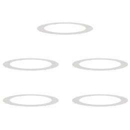 VidaXL odpowiedni dla płaskich pierścieni drzewa 5 pcs Srebrny