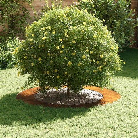 VidaXL odpowiedni dla płaskiego pierścienia drzewa Brązowy Ø60 / 90 cm