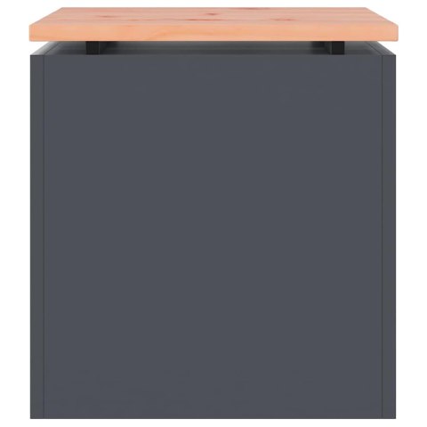 VidaXL Ławka ogrodowa Antracyt 40 x 40 x 43 cm Stal