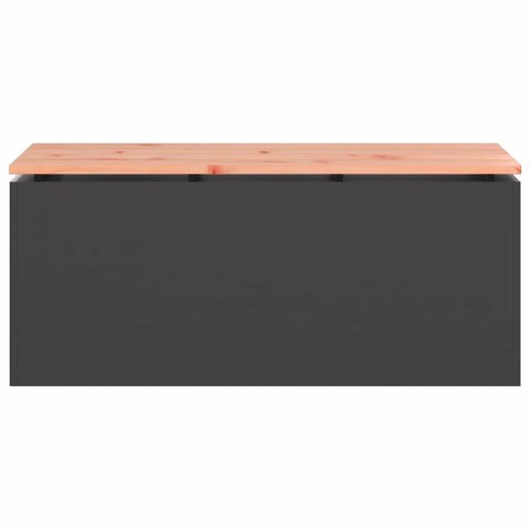 ŁAWKA OGRODOWA CZARNY 100X40X43CM STAL