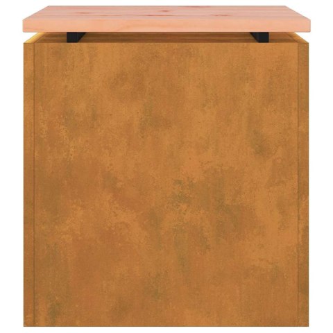 VidaXL Ławka ogrodowa Rdzawy 40 x 40 x 43 cm stal kortenowska