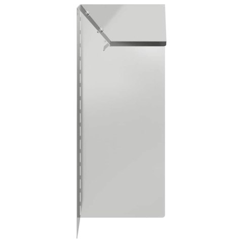 OGRODZENIE ŚLIMAKOWE 4 SZT SREBRNY 10X10X25CM