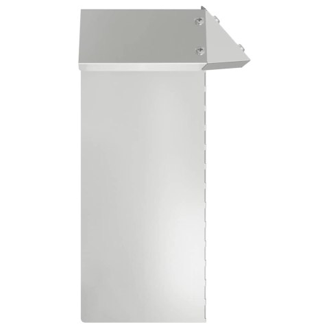 OGRODZENIE ŚLIMAKOWE 4 SZT SREBRNY 13,5X13,5X25CM