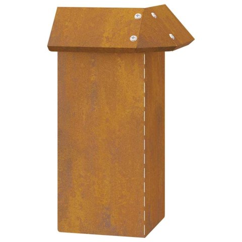 OGRODZENIE ŚLIMAKOWE RDZAWY 13,5X13,5X25CM