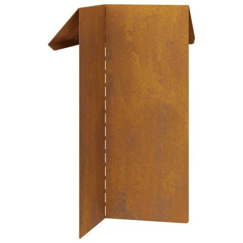 OGRODZENIE ŚLIMAKOWE RDZAWY 13,5X13,5X25CM