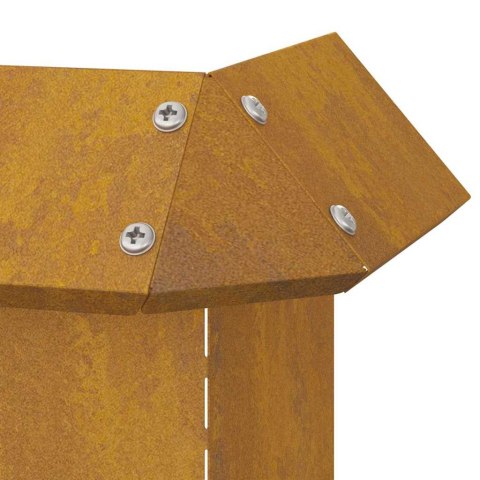 OGRODZENIE ŚLIMAKOWE RDZAWY 13,5X13,5X25CM