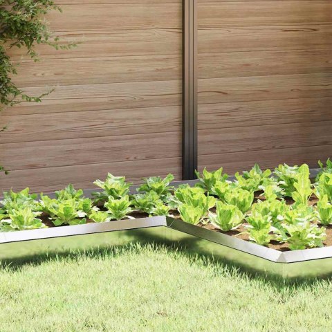 OGRODZENIE ŚLIMAKOWE SREBRNY 10X10X25CM STAL NIERDZEWNA