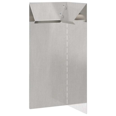 OGRODZENIE ŚLIMAKOWE SREBRNY 10X10X25CM STAL NIERDZEWNA