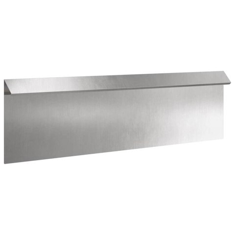 OGRODZENIE ŚLIMAKOWE SREBRNY 100X3,5X25CM STAL NIERDZEWNA
