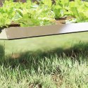 OGRODZENIE ŚLIMAKOWE SREBRNY 100X3,5X25CM STAL NIERDZEWNA
