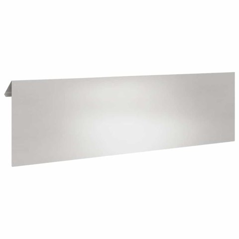 OGRODZENIE ŚLIMAKOWE SREBRNY 100X3,5X25CM STAL NIERDZEWNA