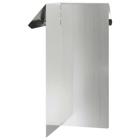 OGRODZENIE ŚLIMAKOWE SREBRNY 13,5X13,5X25CM