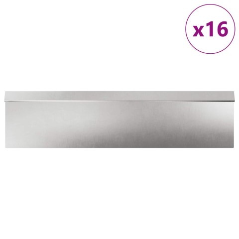 PŁOTY ŚLIMAKOWE 20 SZT SREBRNY STAL NIERDZEWNA