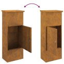 VidaXL Skrzynka na przesyłki z drzwiami Rdzawy 44,5 x 29 x 110,5 cm