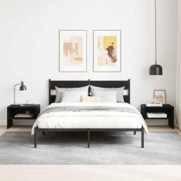 VidaXL Szafka Nocna Czarny dąb 40 x 40 x 30 cm Materiał drewnopochodny