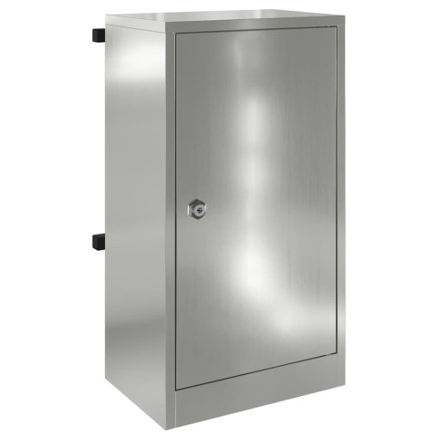 VidaXL skrzynka na listy Czarny 30 x 20 x 55 cm Stal Galwanizowana