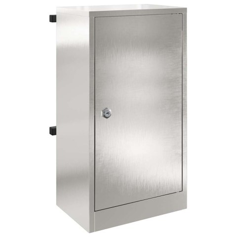 SKRZYNKA NA LISTY CZARNY 30X20X55CM STAL NIERDZEWNA