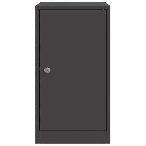 VidaXL skrzynka na listy Czarny 30 x 23 x 55 cm Stal