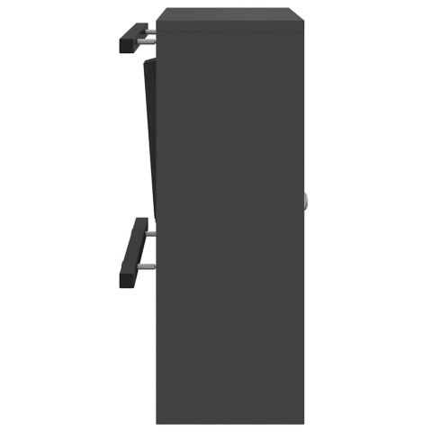 VidaXL skrzynka na listy Czarny 30 x 23 x 55 cm Stal