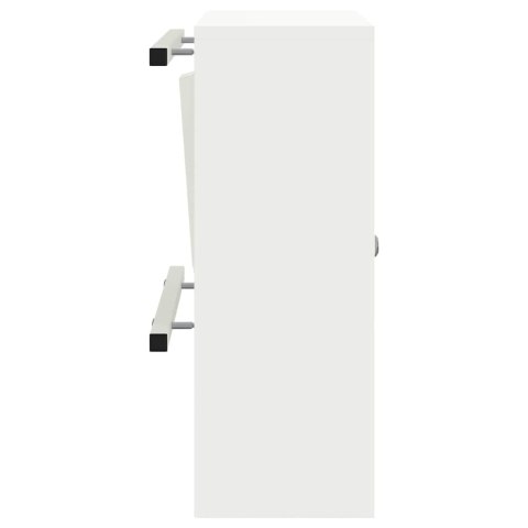 SKRZYNKA NA LISTY Z PRZECHOWYWANIEM BIAŁY 30X20X55CM STAL