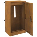 VidaXL skrzynka na listy z przechowywaniem Rdzawy 30 x 20 x 55 cm
