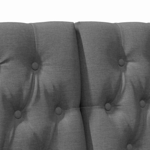 TAPICEROWANE WEZGŁOWIE CIEMNOSZARY 180CM LITE DREWNO SOSNOWE