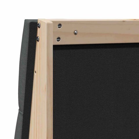 TAPICEROWANE WEZGŁOWIE CIEMNOSZARY 200CM LITE DREWNO SOSNOWE