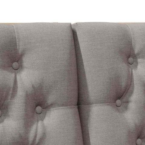 TAPICEROWANE WEZGŁOWIE CIEMNOSZARY 200CM LITE DREWNO SOSNOWE