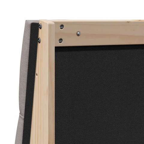 TAPICEROWANE WEZGŁOWIE CIEMNOSZARY 200CM LITE DREWNO SOSNOWE