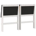 VidaXL Tapicerowane wezgłowie Jasnoszary 150 cm Lite drewno sosnowe