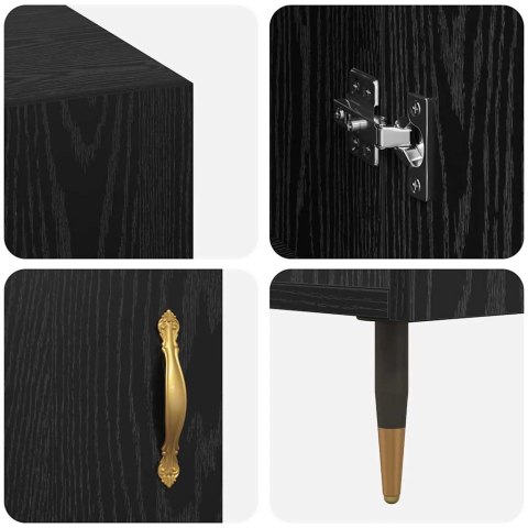 BIURKO CZARNY DĄB 140X50X75CM