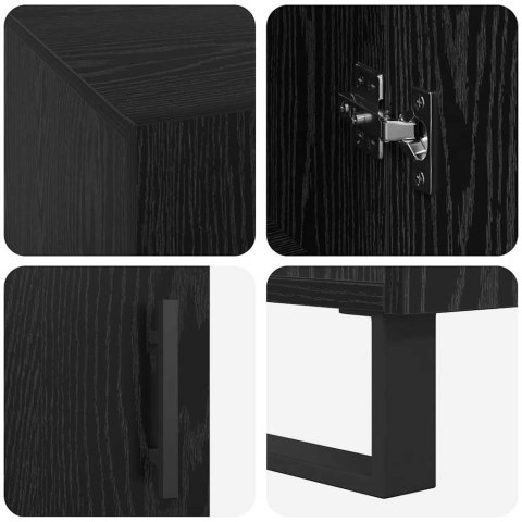 BIURKO CZARNY DĄB 140X50X75CM