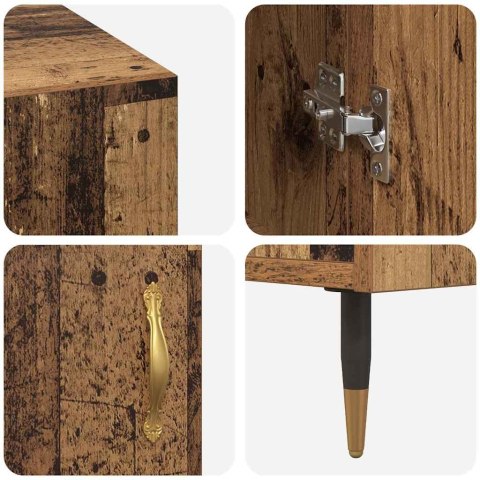 VidaXL Biurko Stare drewno 140 x 50 x 75 cm Materiał drewnopochodny