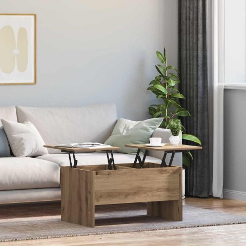 VidaXL Stolik kawowy Dąb rzemieślniczy 102 x 50,5 x 46,5 cm