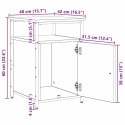 VidaXL Szafka Nocna dąb artisan Materiał drewnopochodny