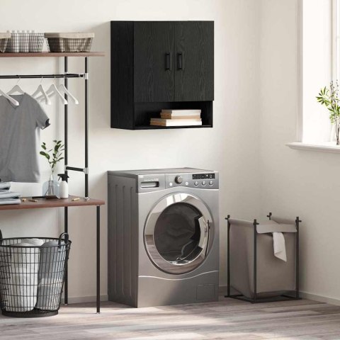 SZAFKA ŚCIENNA MONTOWANA NA ŚCIANIE CZARNY DĄB 60X31X70CM