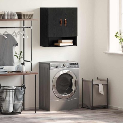 SZAFKA ŚCIENNA MONTOWANA NA ŚCIANIE CZARNY DĄB 60X31X70CM