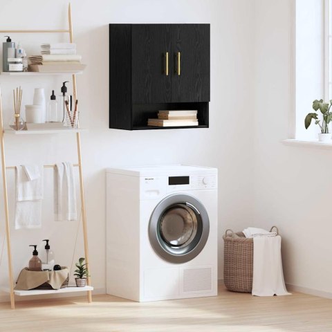 SZAFKA ŚCIENNA MONTOWANA NA ŚCIANIE CZARNY DĄB 60X31X70CM