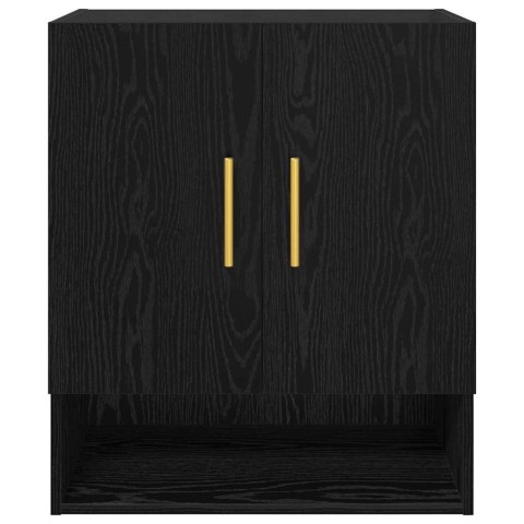 SZAFKA ŚCIENNA MONTOWANA NA ŚCIANIE CZARNY DĄB 60X31X70CM