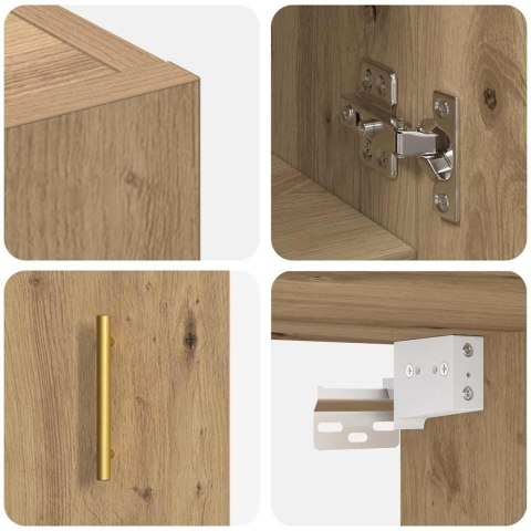 SZAFKA ŚCIENNA MONTOWANA NA ŚCIANIE DĄB ARTISAN 60X31X70CM